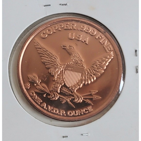 Clinton vs Trump Election 2016 - .999 Fine Copper 1 A.V.D.P. Ounce Coin - Picture 2 of 3